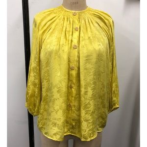 Floral Jacquard Blouse